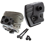 HPI Racing 1/5 Baja 5B 23cc Cylinder Head & Exhaust Muffler - 5b_cooling_head7_313b1e74-f4d4-4107-9930-6d5c6fb2c21d