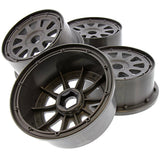 HPI Racing 1/5 Baja 5SC TR-10 Gunmetal Beadlock Wheels 24mm - 5sc_rims