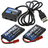 Traxxas LaTrax Alias Quadcopter 3.7v LiPo Batteries & Dual Port USB Charger - alias_batt2_26_charger_7170394c-a6ea-4b58-9c74-2af7f0538ff0