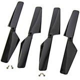 Traxxas LaTrax Alias Quadcopter 4 Black Rotor Blades & Screws - alias_blades4_black