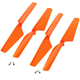 Traxxas LaTrax Alias Quadcopter 4 Orange Rotor Blades & Screws - alias_blades4_orange