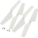 Traxxas LaTrax Alias Quadcopter 4 White Rotor Blades & Screws - alias_blades4_white