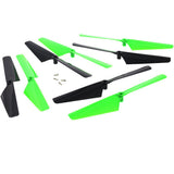 Traxxas LaTrax Alias Quadcopter 4 Green & 4 Black Rotor Blades & Screws - alias_blades_green_2ae3f42a-8206-45bc-8097-c1ecabf9ef8d