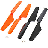 Traxxas LaTrax Alias Quadcopter 2 Orange & 2 Black Rotor Blades & Screws - alias_blades_orange_blk_a5c1773f-ee04-4aa6-b065-a1c0389e93f6