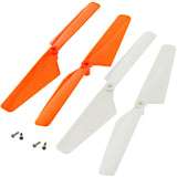 Traxxas LaTrax Alias Quadcopter 2 Orange & 2 White Rotor Blades & Screws - alias_blades_orange_wht_f8417cae-dd7a-4316-9835-3c9377ed0543