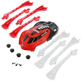 Traxxas LaTrax Alias Quadcopter Red & Black Canopy & LED Lens with Feet & Screws - alias_canopy_red