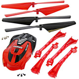 Traxxas LaTrax Alias Quadcopter Red Conversion Kit w/ Canopy, 4 Blades & Lenses - alias_conversion_red