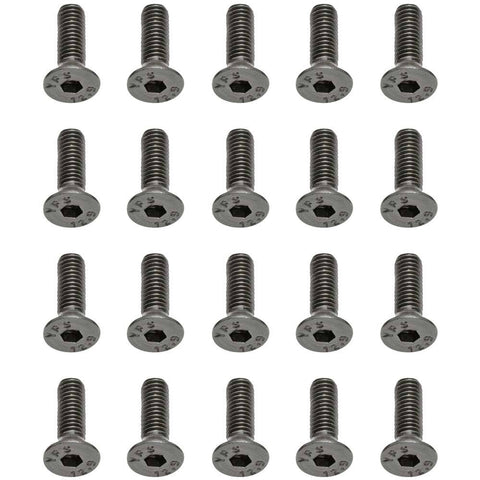 Associated 20 Flat Head Hex Screws - M3x10mm, 25202 - asc25202_bd34f2d2-fc95-4eb1-b82d-3de6d898de9b