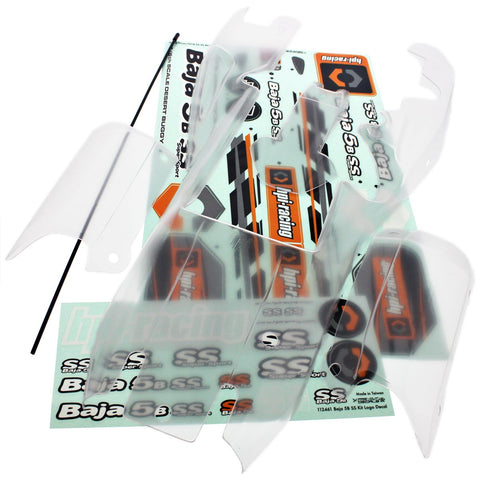 HPI Racing 1/5 Baja 5B SS Clear Body, Decals, & Antenna Tube - baja_body_0e482e38-83f2-441a-be23-585ade0a1173