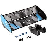 Thunder Tiger 1/8 Bushmaster Black Wing with Blue Decal & Wing Mount - bmaster_wing_blue_f6edf6e3-5cc9-415f-bf7c-e7b81bacdf64