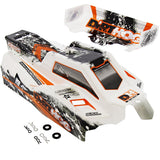 Kyosho 1/10 Dirt Hog RS White, Orange & Black Body & Wing - dirthog_body_b1b82b86-01e9-4398-a223-f71d28dc0e23