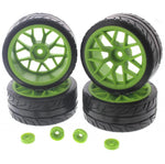 HPI Racing 1/10 E10 Nitto NT05 T-Drift Tires & Green RTR 26mm Wheels - e10_tires_green_6ccde6b7-9a66-424c-9feb-2591c580e552