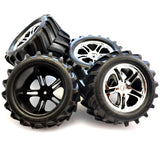 Traxxas 1/10 E-Maxx 4 Chevron Tires & SS Chrome wheels - emaxx_tires_9b0bd872-53d0-4caa-8926-d7e668ffc79d
