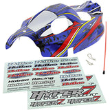 HoBao 1/8 Hyper 7 TQ Blue Body, Decals & Antenna Tube - hyper7_body_blue