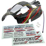 HoBao 1/8 Hyper 7 TQ Gray Body, Decals & Antenna Tube - hyper7_body_gray_1116b6dd-668b-4901-b60d-214491baa885