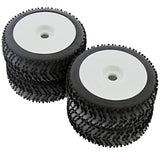 HoBao 1/8 Hyper 7 TQ Fire Racing Tires & White Dish Wheels, 17mm - hyper7_tires_white2_68ec53a7-f8d2-40d4-9321-0ef5b99034a4