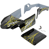 Thunder Tiger 1/10 Jackal Desert Buggy Black Body Panels - jackal_body_black