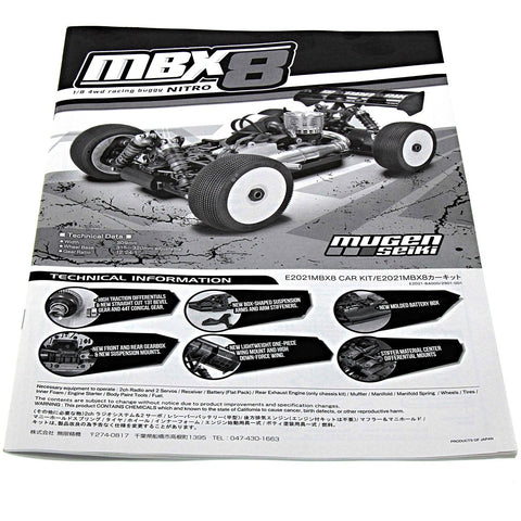 Mugen 1/8 MBX8 Instruction Manual - mbx8_manual_47ecf565-b802-4223-a490-2cc2bfd74c21