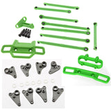Traxxas 1/16 1/16 Grave Digger Green Push Rods, Toe Links, Bumpers & Rocker Arms - mdigger_green_set