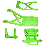 Traxxas 1/10 Monster Jam Trucks / Stampede XL-5 VXL 2WD Green Front Bumper, Skids & Wheelie Mount - mj_bumper_-_green_b605fc9f-1dae-415b-afc1-1cb5553f6b0b
