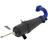 Traxxas 1/10 Nitro Slash Exhaust Pipe, Aluminum Header & Hanger - nslash_exhaust_aad33da1-490b-4434-90e9-10392a2a442f
