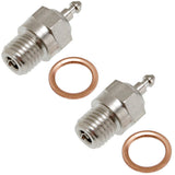 Traxxas 1/10 Nitro Slash 2 Super Heavy Dutly Long Glow Plugs & Gaskets - nslash_glow_plugs