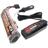 Traxxas 1/10 Stampede 4x4 XL-5 8.4v 3000 mAh iD Hump Battery & 4 Amp Charger - pedexl5_batt_26_charg