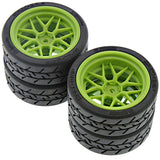 HPI Racing 1/10 RS4 Sport 3 & Drift Tech 7 Green Wheels & Spec-Grip Tires - rs4s_tires_green2