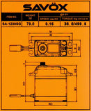 Savox Monster Torque Coreless 6.0V Digital Servo .16/500, SA-1230SG - savsa1230sg_5_dcc63941-ce9a-4a9e-9e81-2c116be3d604