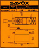 Savox Metal Gear 6.0V Digital Servo .19/145.8, SC-0252MG - savsc0252mg_4_32354337-c328-442f-a752-4d001910c430