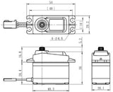 Savox High Torque Titanium Gear 6.0V  Digital Servo .15/277, SC-1256TG - savsc1256tg_5