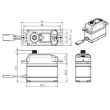 Savox Super Speed High Voltage 6V Digital Servo .11/180, SC-1267SG - savsc1267sg_5_b850e6d0-55ce-479f-9e76-da64c228c265