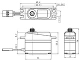 Savox Super Torque 6.0V Mini Digital Servo .11/63.9, SH-1250MG - savsh1250mg_5_1831e5ee-b3a6-4a06-ba9c-5bb88a5def71