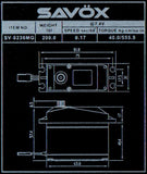 Savox High Voltage 1/5 Scale 7.4V Digital Servo .17/555, SV-0236MG - savsv0236mg_4_4b440ec2-0906-4071-ae7c-d9e943d0359e