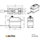 Savox High Voltage Monster Torque 7.4V Digital Servo .11/487, SV-1270TG - savsv1270tg_5_c99b7bc6-67f4-4648-9627-59cd0a82a27b