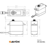 Savox Waterproof High Torque STD 6.0V Digital Servo .17/208, SW-0231MG - savsw0231mg_4_23d58fe5-fbcb-462d-8f0c-527acb43736c