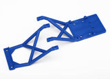 Traxxas 1/10 Skully 2WD Blue Front Bumper, Skids & Wheelie Mount - tra3623x