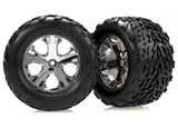 Traxxas 1/10 Nitro Stampede Talon Tires & Chrome Wheels, 12mm Hex - tra3669_35ac5cd8-541b-46c0-b4a4-b1105a5147f1