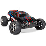 Traxxas 1/10 Rustler VXL 2WD RTR w/TSM, Red, 37076-4-RED - tra37076-4-red