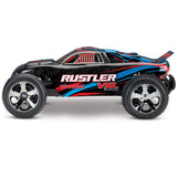 Traxxas 1/10 Rustler VXL 2WD RTR w/TSM, Red, 37076-4-RED - tra37076-4-red_2