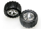 Traxxas 1/10 Nitro Stampede Talon Tires & Chrome Wheels, 12mm Hex - tra4171_6370dad2-35dd-4036-bef5-018a67c7baeb