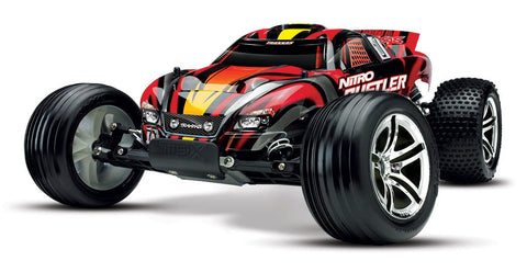 Traxxas 1/10 Nitro Rustler 2WD RTR, Red, 44096-3 - tra44096-3-rr