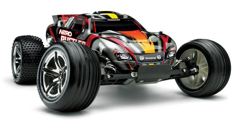 Traxxas 1/10 Nitro Rustler 2WD RTR, Silver/Red, 44096-3 - tra44096-3-sr_435c9496-1a21-4384-a4a8-1c9311dd2398