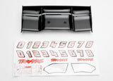 Traxxas 1/10 E-Revo Black Wing, Decals & Mount - tra5446