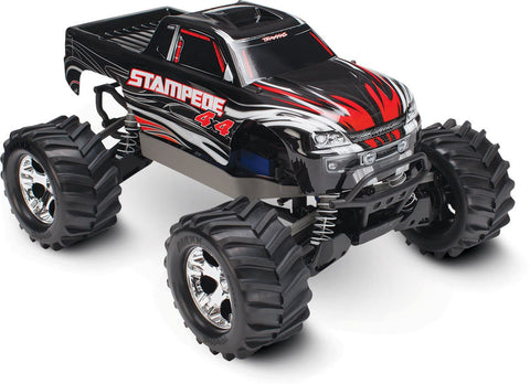 Traxxas 1/10 Stampede 4x4 XL-5 RTR, Black, 67054-1 - tra67054-1-ll