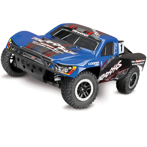 Traxxas 1/10 Slash 4x4 RTR w/TSM, Blue Edition #1, 68086-4 - tra68086-4-bb