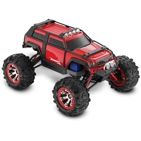 Traxxas 1/16 Summit VXL, 4WD, RTR, TSM, Red, 72076-3 - tra72076-3-rr