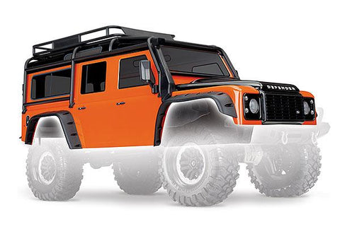 Traxxas Land Rover Defender Body, Orange, 8011A - tra8011a-3_87097389-278b-4303-bb1a-8f534b0e66dc