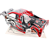 HPI Racing 1/8 Trophy Truggy 4.6 Red, Black & White Body & Decals - truggy4.6_body2