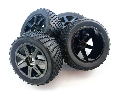 HPI Racing 1/8 Trophy Truggy Flux 17mm Hex Wheels & Tires - ttruggy_tires